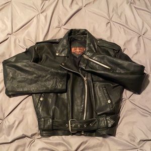 Vintage leather Worthington Moto jacket medium